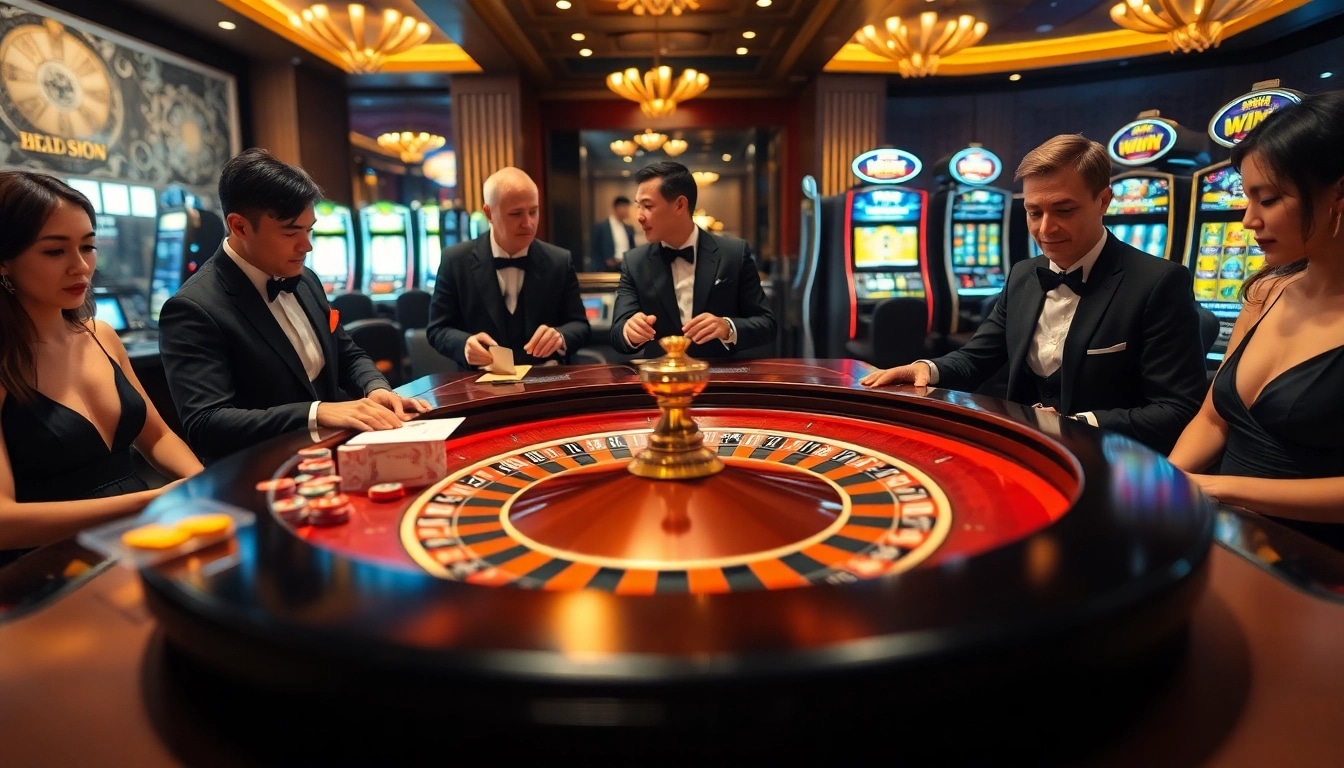 Thrilling gaming experience at https://nk88net.com/ with players engaged in roulette action.