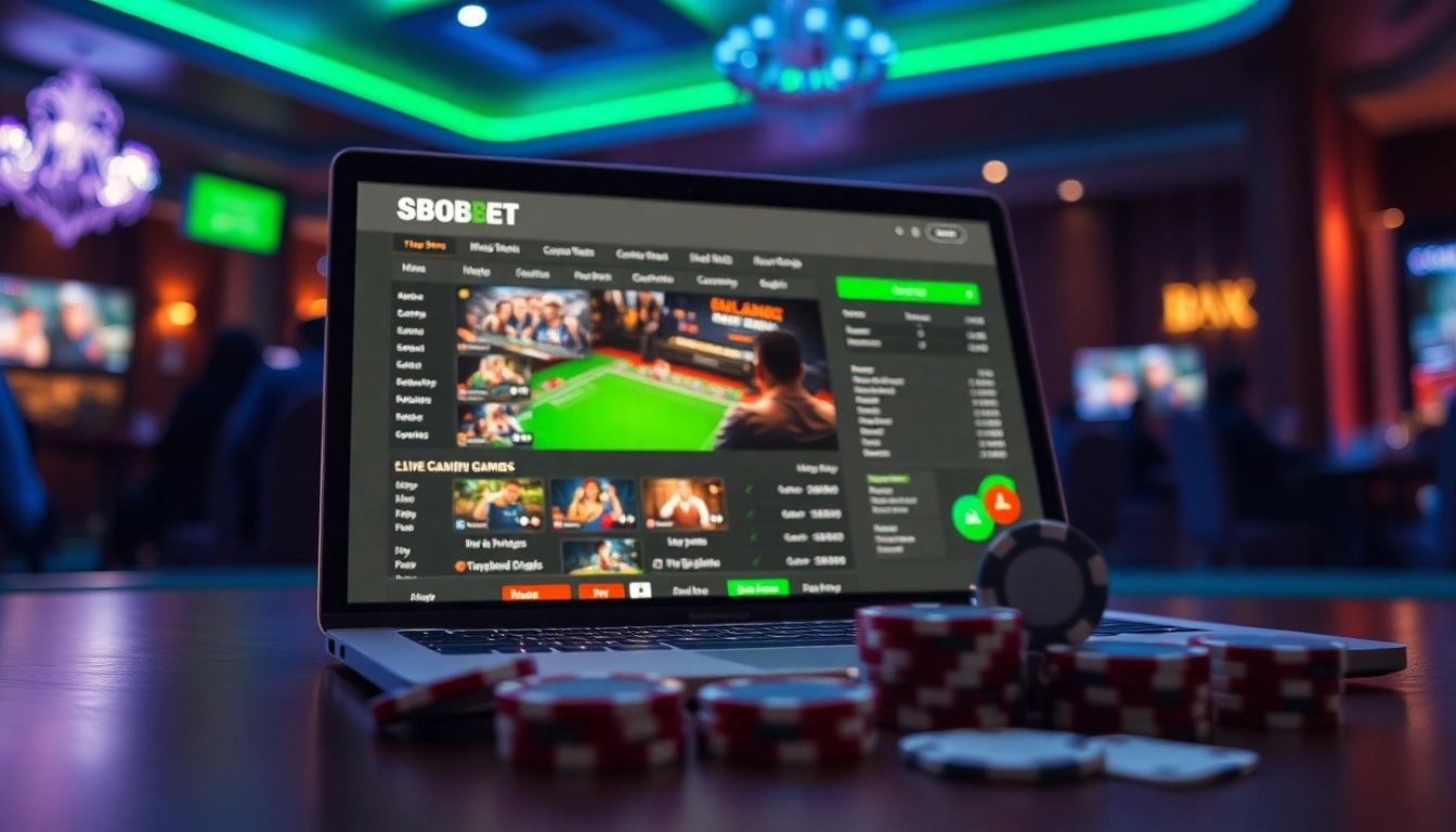Engaging online gaming session at sbobet.dance featuring sports betting, casino games, and poker.