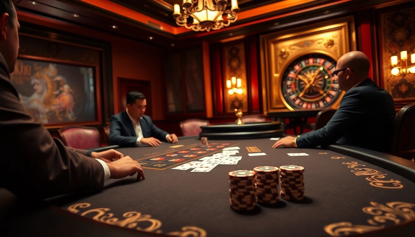players enjoy a thrilling poker game at the luxurious 789F casino table