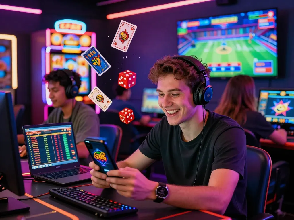 Diverse players enjoying the S666 gaming app in an interactive online casino environment.