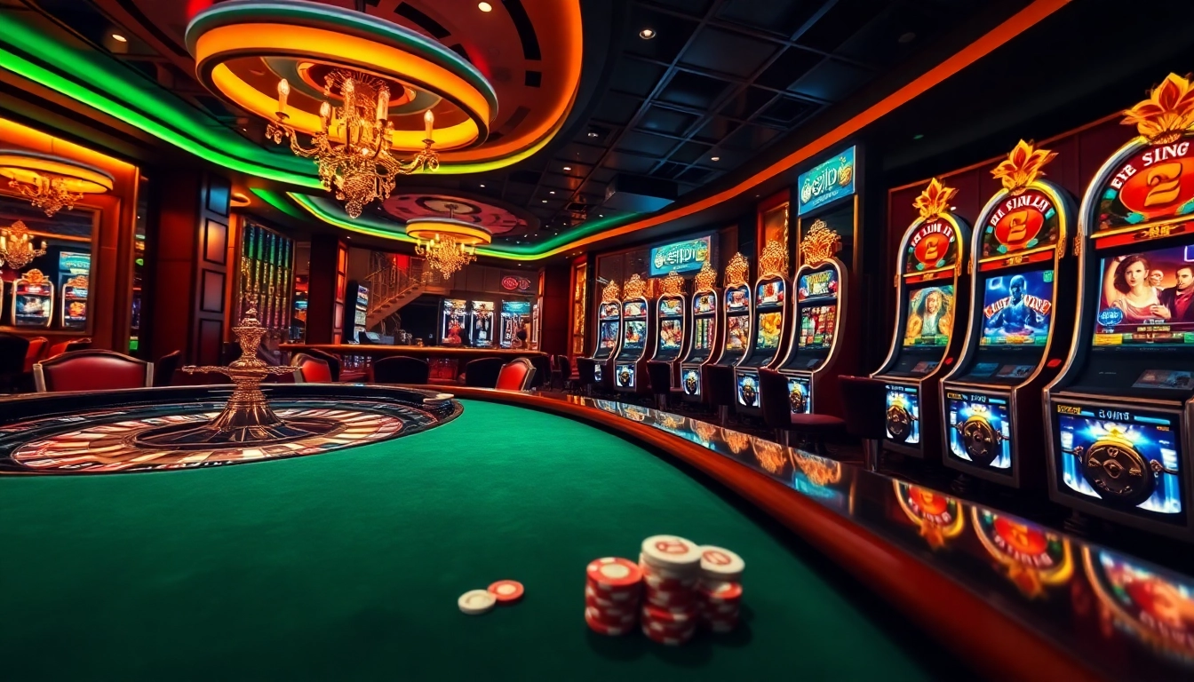 Experience the thrill of wagering with ee jl at a luxurious casino featuring poker tables, roulette, and slot machines.