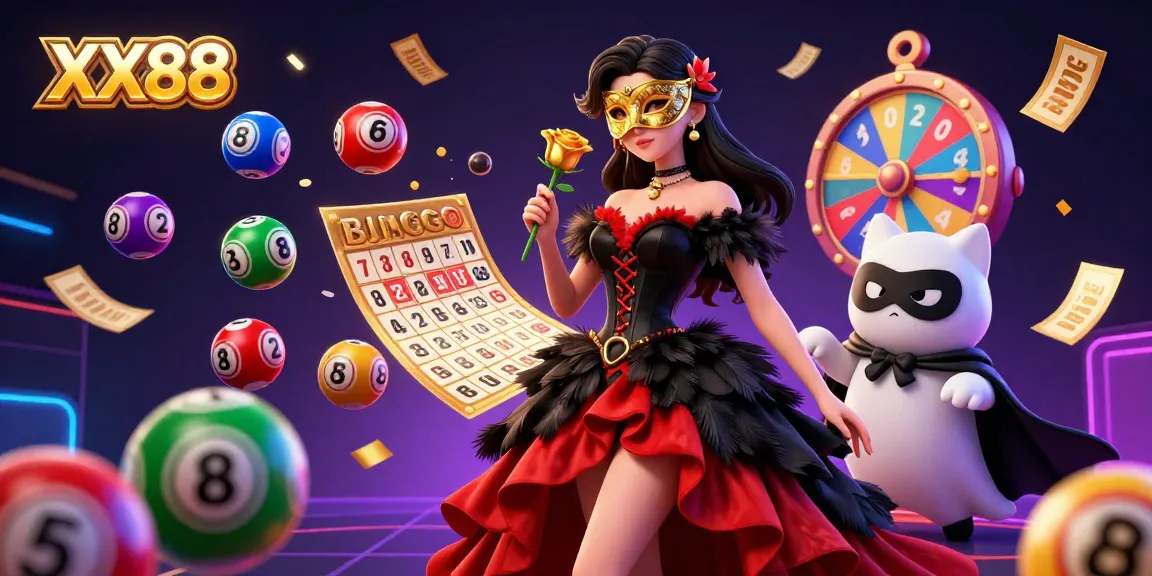 Experience thrilling gameplay excitement with XX88's vibrant and dynamic casino atmosphere illustrated in vivid detail.