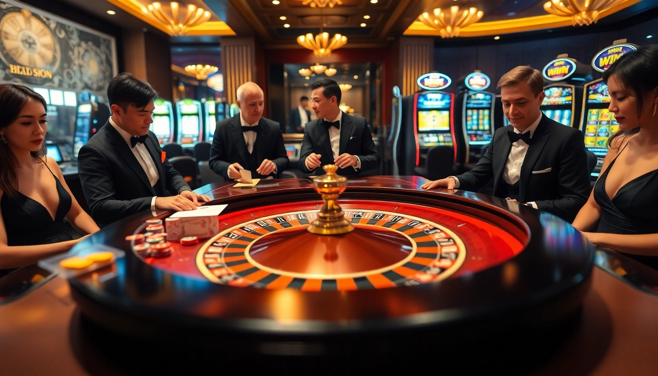 Thrilling gaming experience at https://nk88net.com/ with players engaged in roulette action.