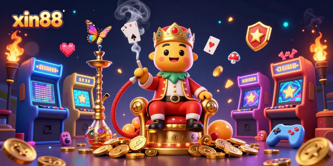 Spin and win at xin88 with a lively 3D casino scene filled with captivating characters and vibrant game elements.