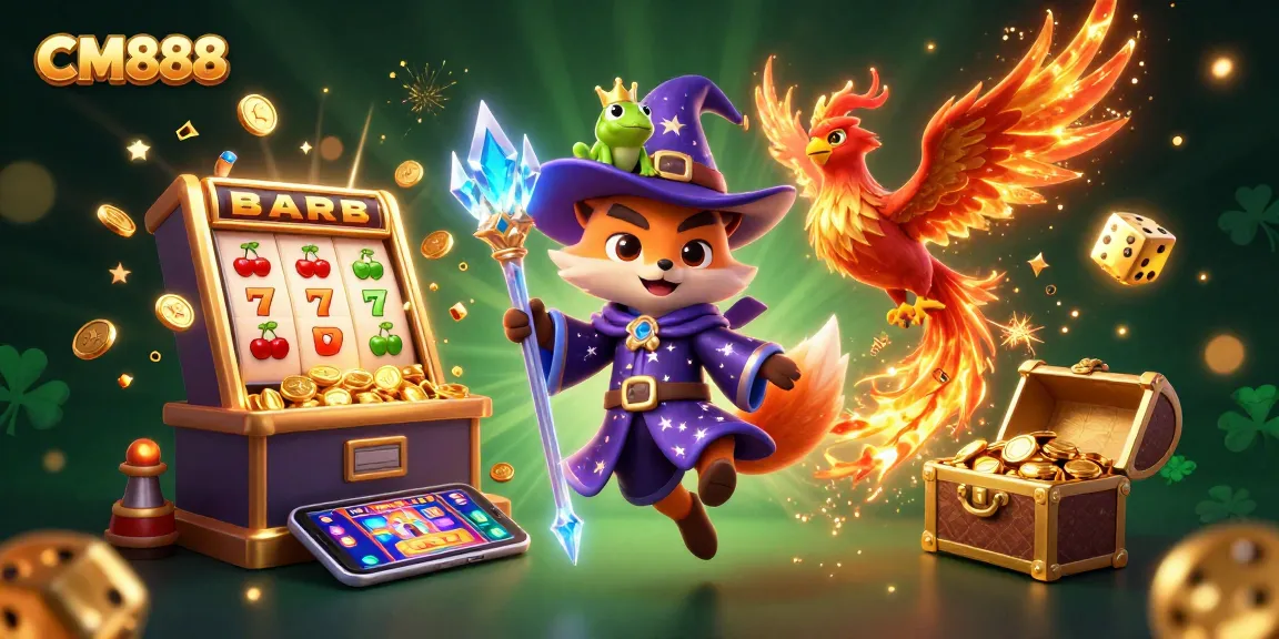 Engage with the immersive CM888 casino experience through vibrant 3D characters and dynamic game elements.