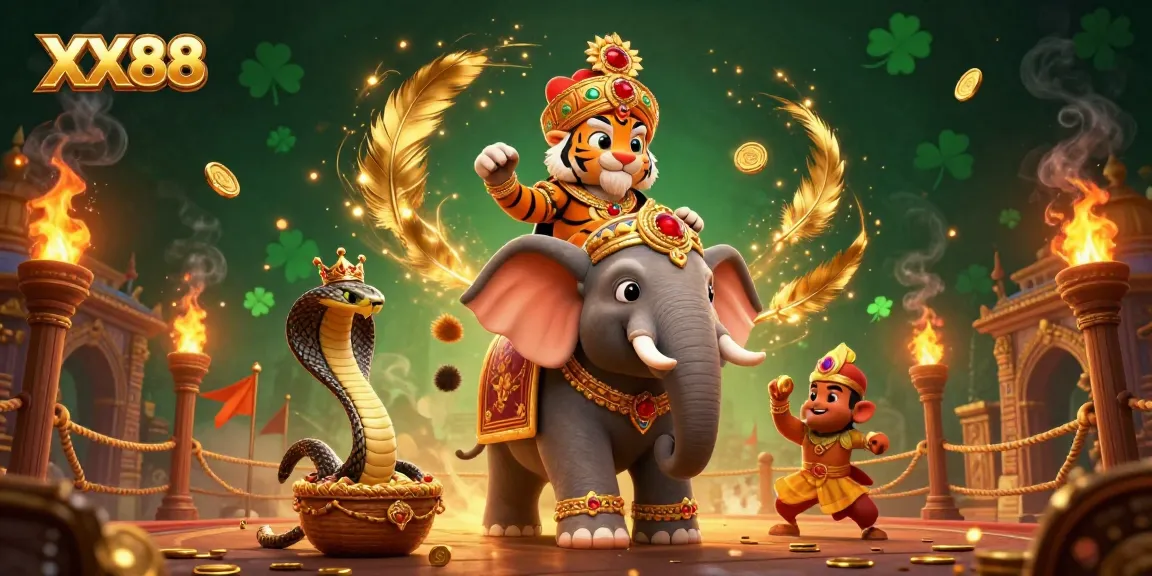 Experience thrilling gameplay at XX88 with vibrant 3D casino elements illustrating excitement and wealth.