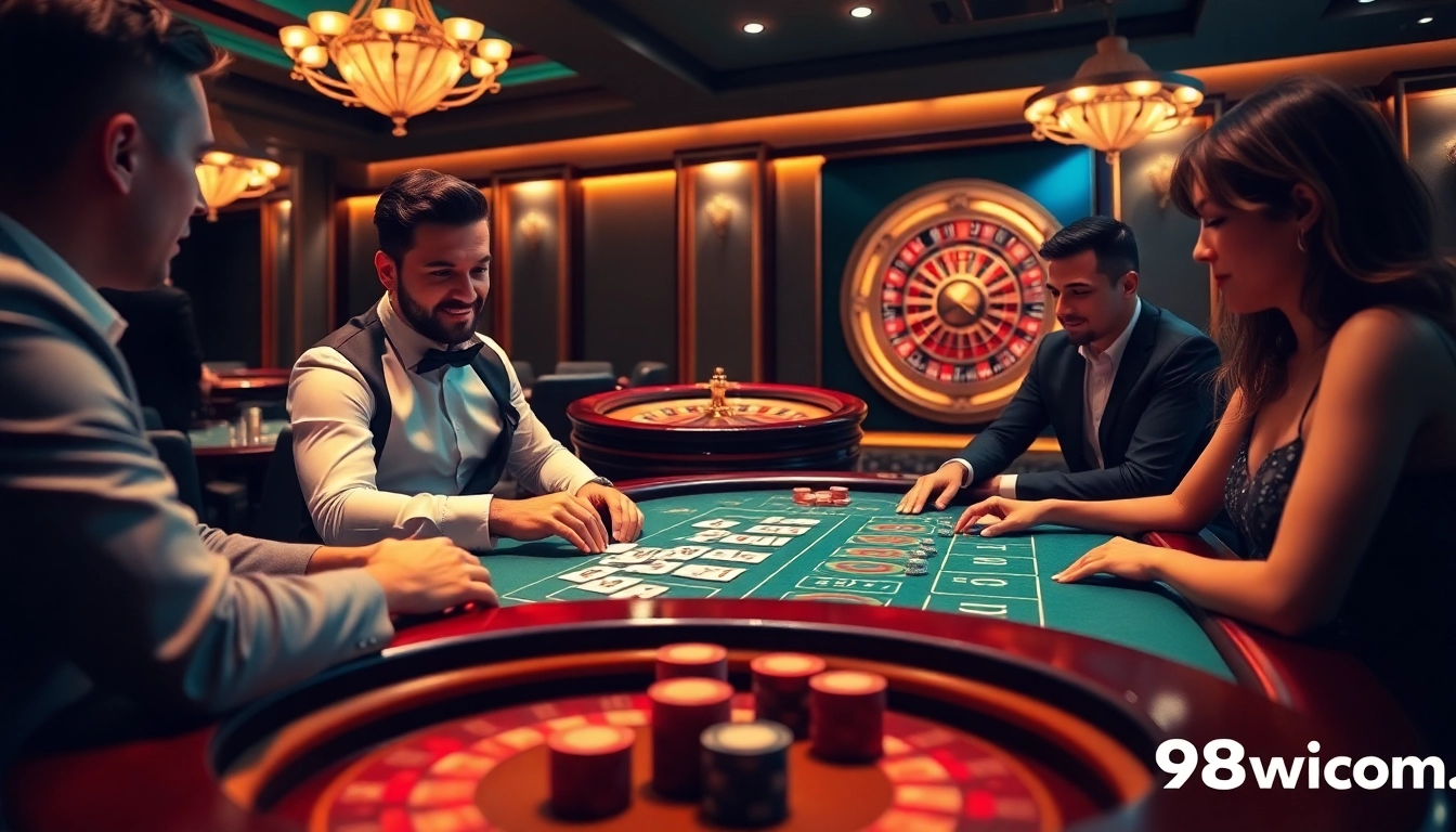 Engaging blackjack game at 98win. com showcasing thrilling gameplay and vibrant casino atmosphere.
