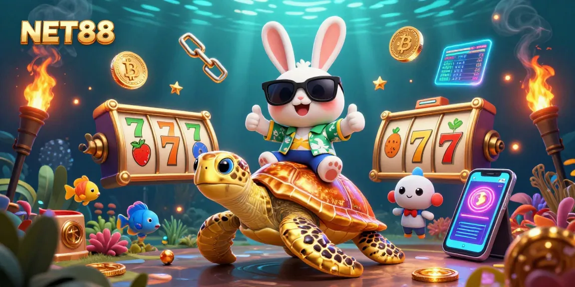 Join the NET88 betting scene with a lucky rabbit and golden turtle for exciting winnings.