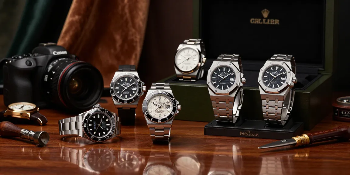 Discover exquisite replica watches showcased elegantly, featuring fine details and luxury craftsmanship.