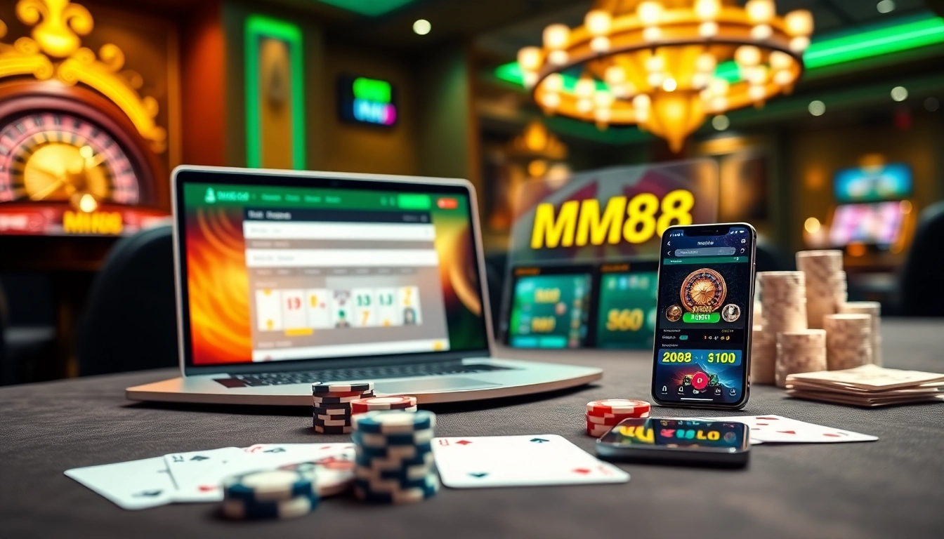 Experience thrilling online gaming at https://mm88.london/ with vibrant casino elements and excitement.