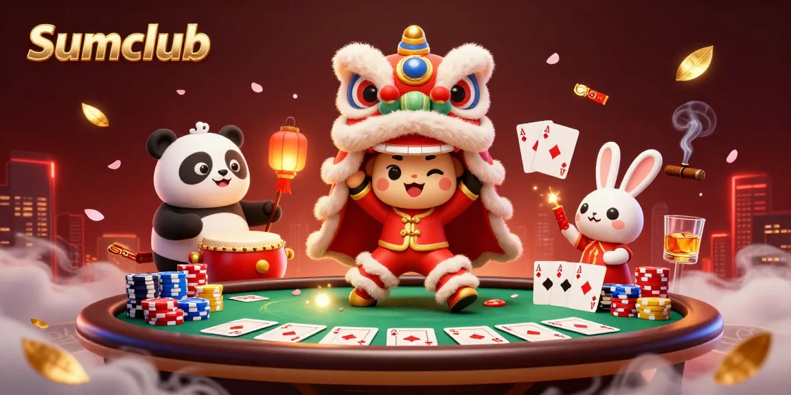 Experience the exciting gameplay at Sumclub with vibrant casino elements and lively characters.