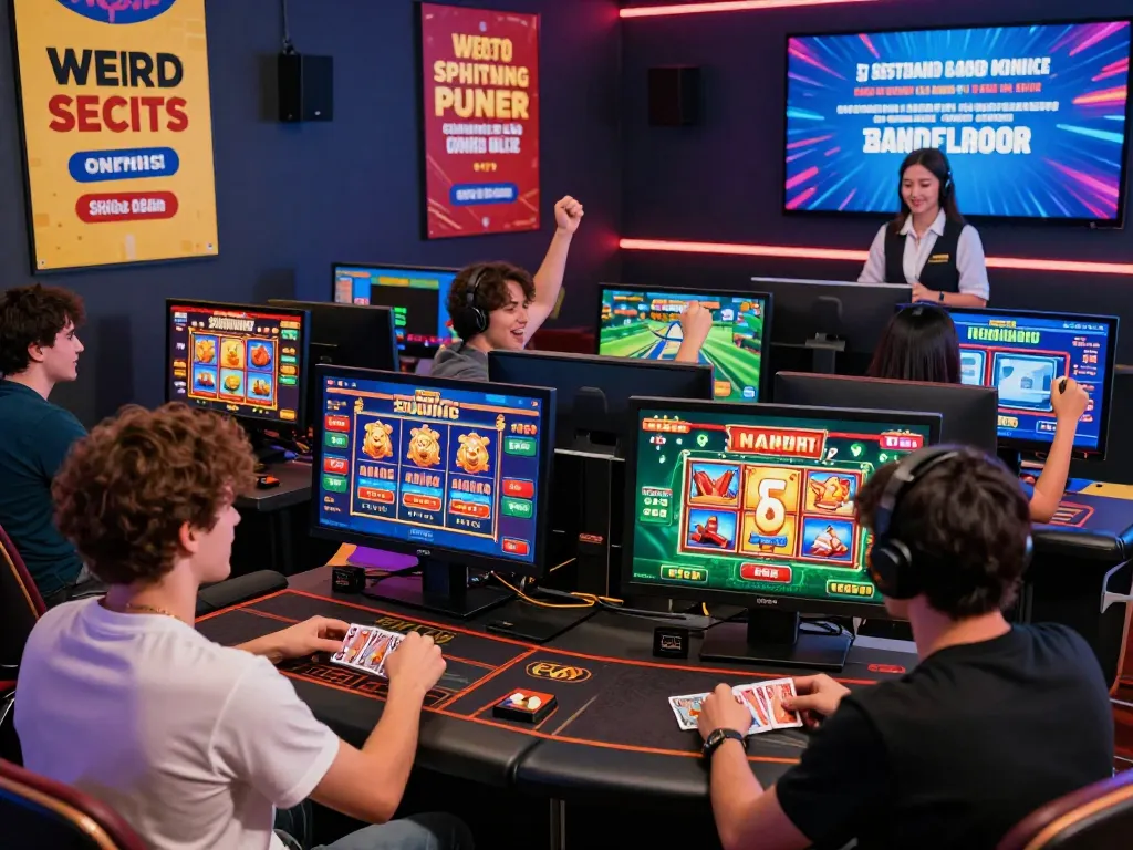 Exciting online gaming scene at tk88 with diverse players celebrating wins across various betting games.