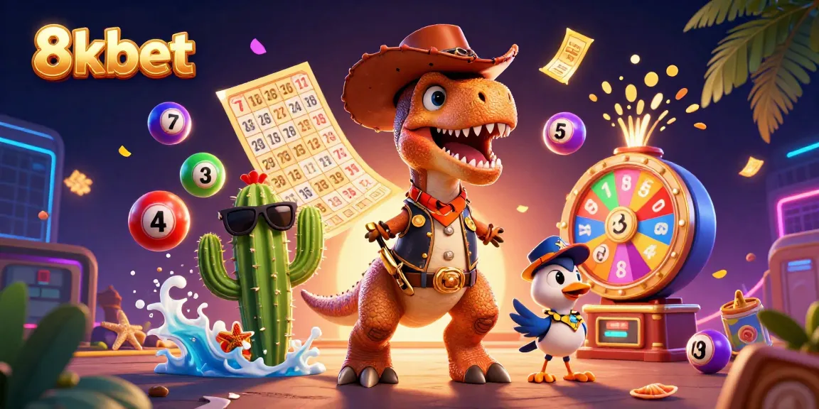 Engage with exciting 8xbet gaming opportunities in vibrant 3D illustration filled with action.