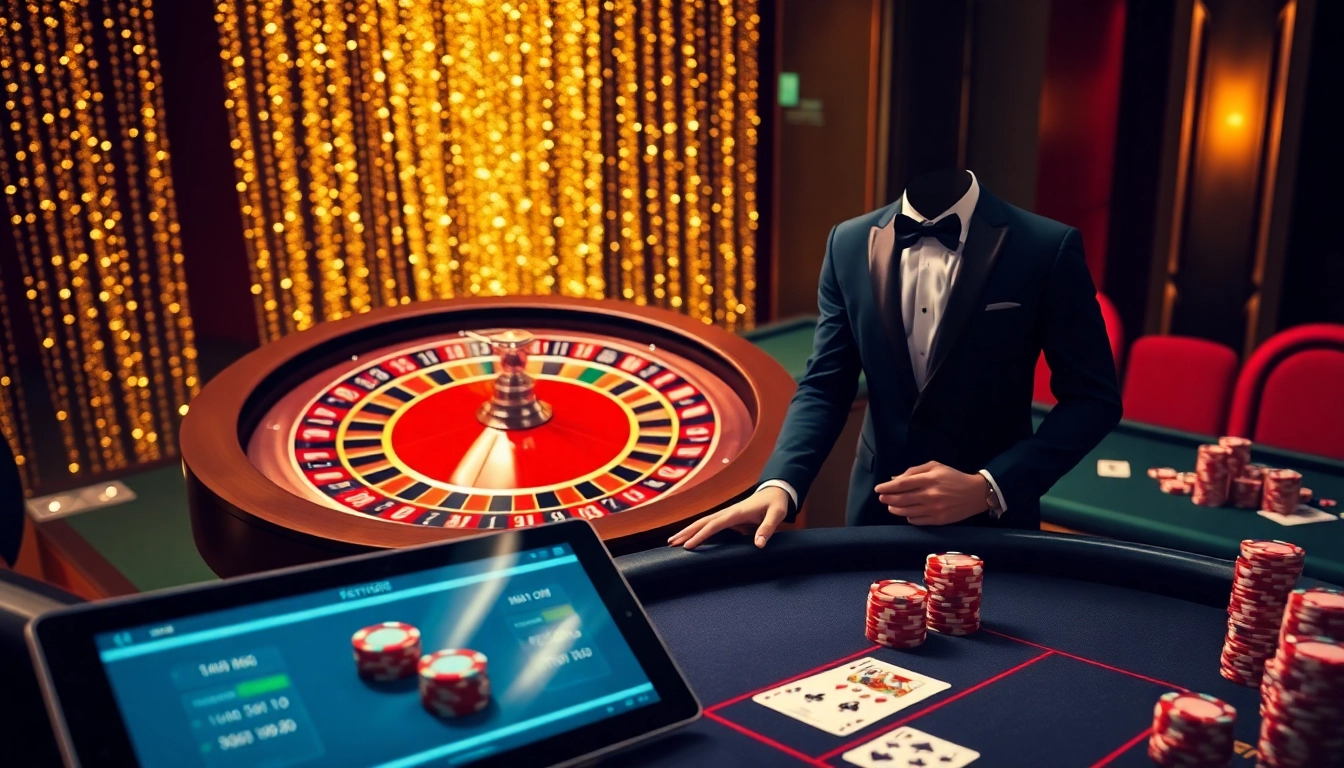 Experience high-stakes gaming with TR88's innovative casino interface, featuring vibrant roulette and poker elements.