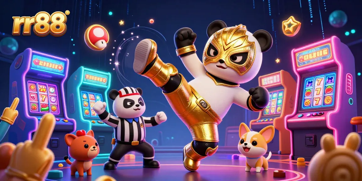 Engage in thrilling gameplay at rr88, featuring the excitement of slot machines and a vibrant animal-themed casino.