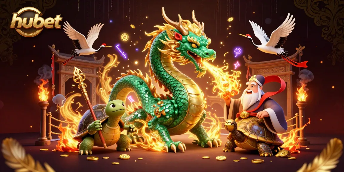 Engage with hubet's exciting online gaming world featuring mythical creatures and immersive casino elements.