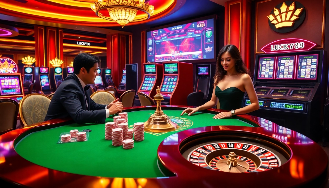 Experience the excitement of LUCKY88 with vibrant casino games and luxurious atmosphere.