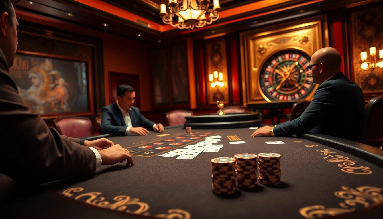 players enjoy a thrilling poker game at the luxurious 789F casino table