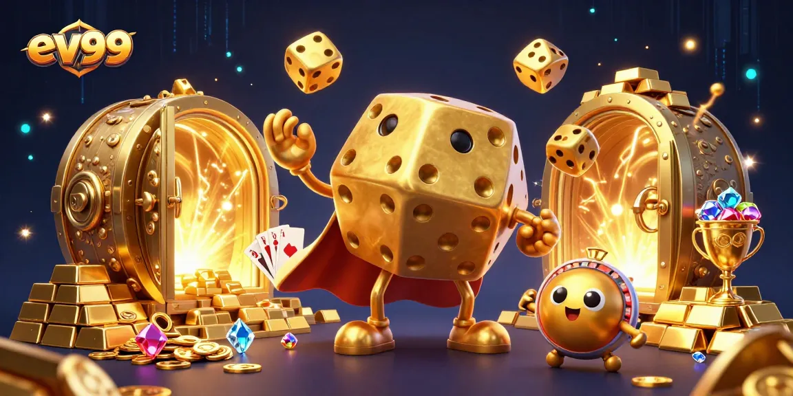Experience thrilling gameplay with EV99's vibrant casino elements and dynamic characters