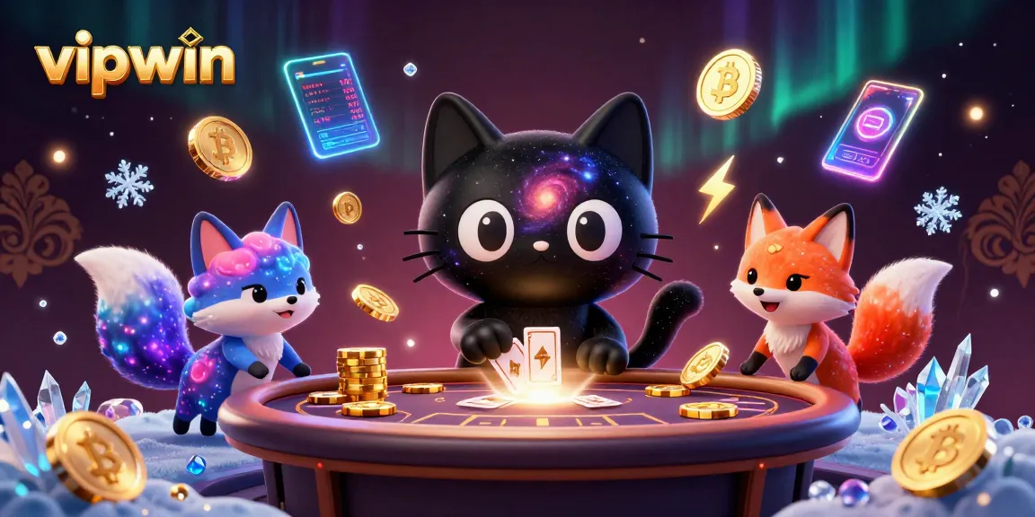 Experience the excitement of vipwin's cosmic casino adventure with unique characters and vibrant visuals.