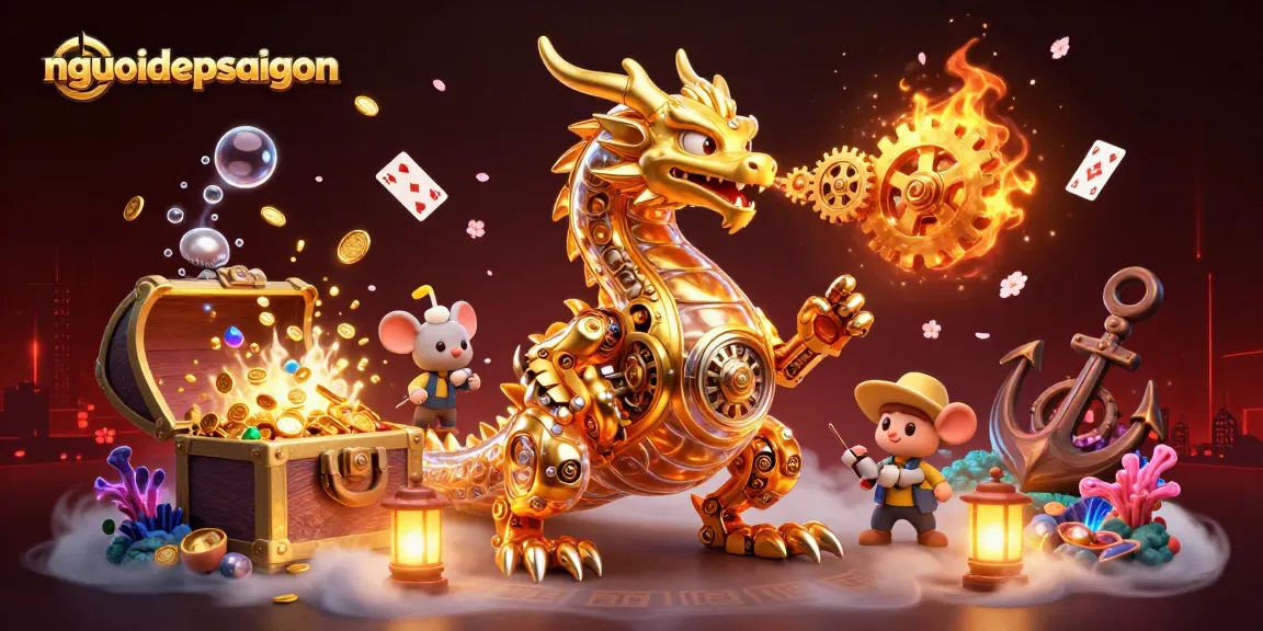 Play thrilling games at nguoidepsaigon with a golden dragon and underwater treasures!