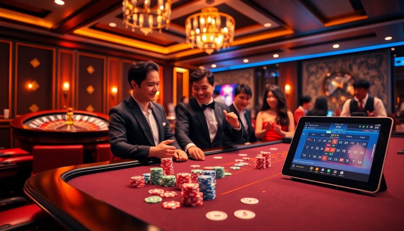 Experience the thrill of online gambling at uu88 with vibrant casino tables and exciting live dealer interactions.