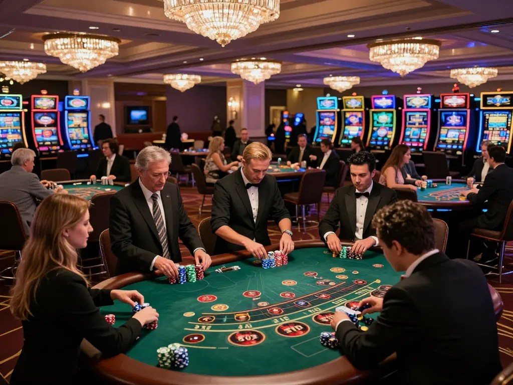 Experience high-stakes gambling at 88 Club casino with players engaged in thrilling games