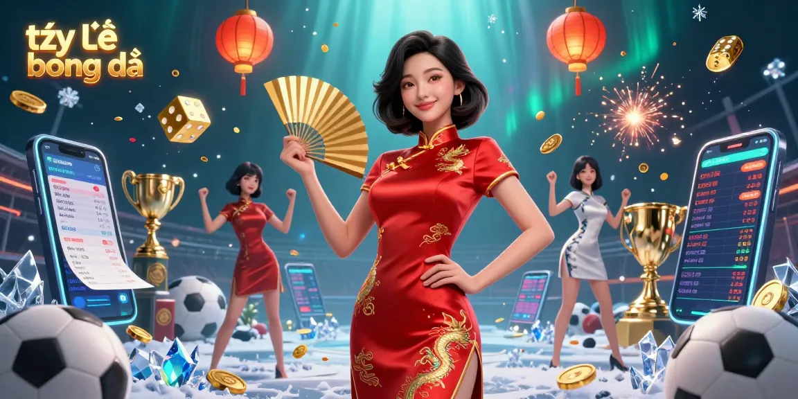 Experience the thrill of tỷ lệ bóng đá with dynamic sports betting visuals in a captivating illustration.