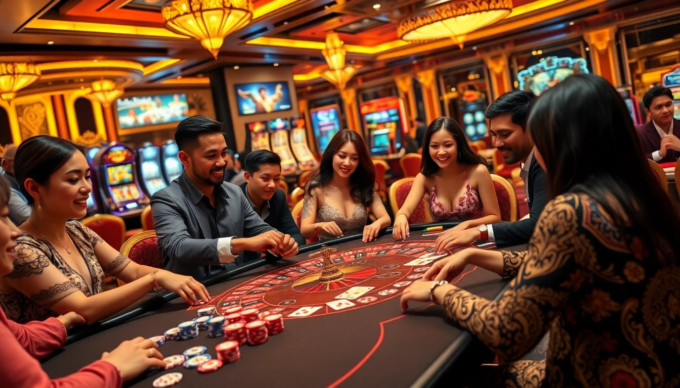 Experience thrilling gambling at a casino with vibrant tables and chotruyen-inspired storytelling visuals.