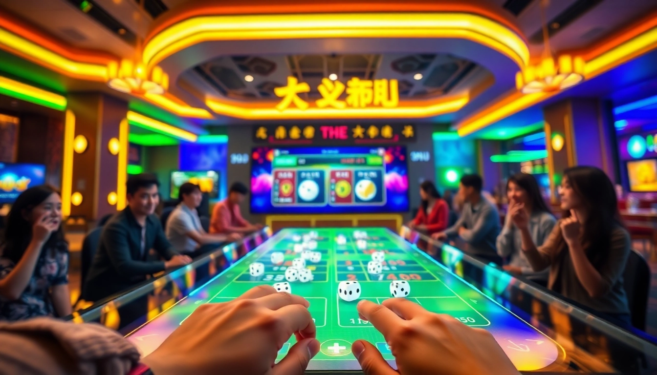 Tài xỉu online game interface enticing players with vibrant graphics and interactive betting options.