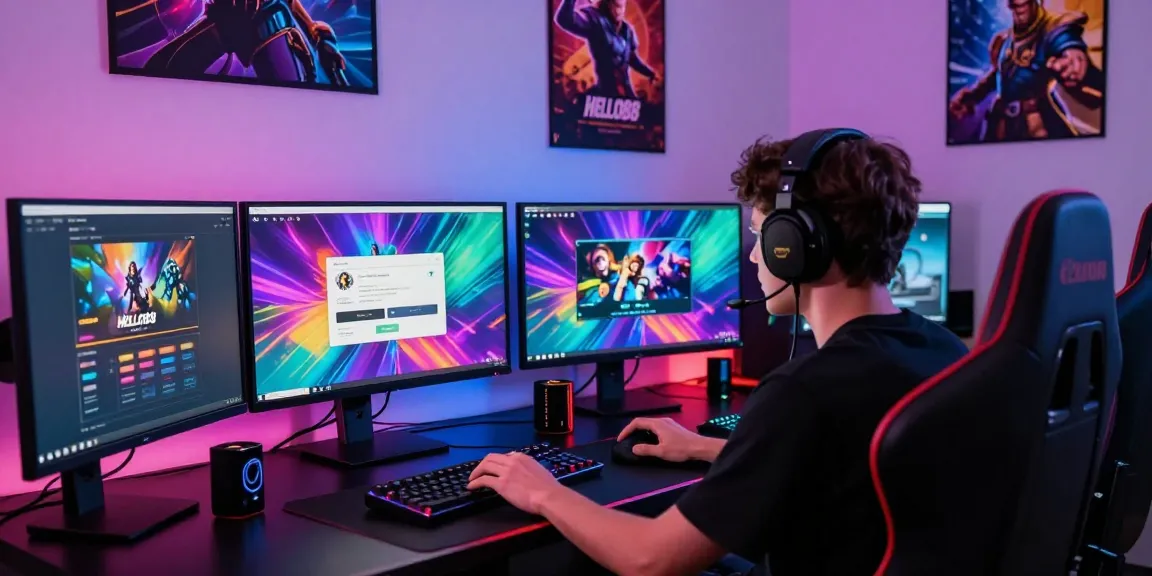Logging in to HELLO88 for an exciting online gaming experience with vibrant graphics and focused atmosphere.