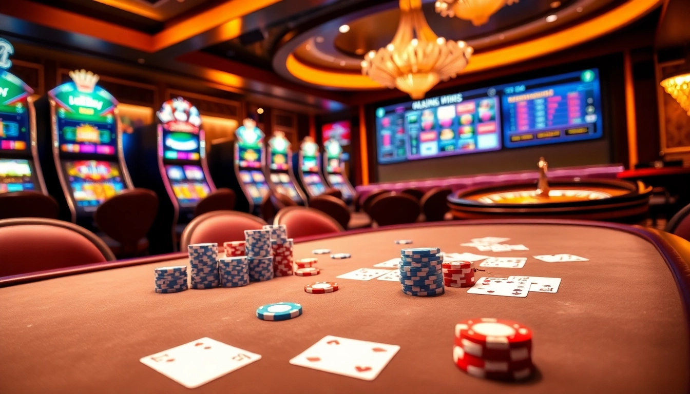 Experience high-stakes excitement at Jun888's luxurious casino gaming tables.