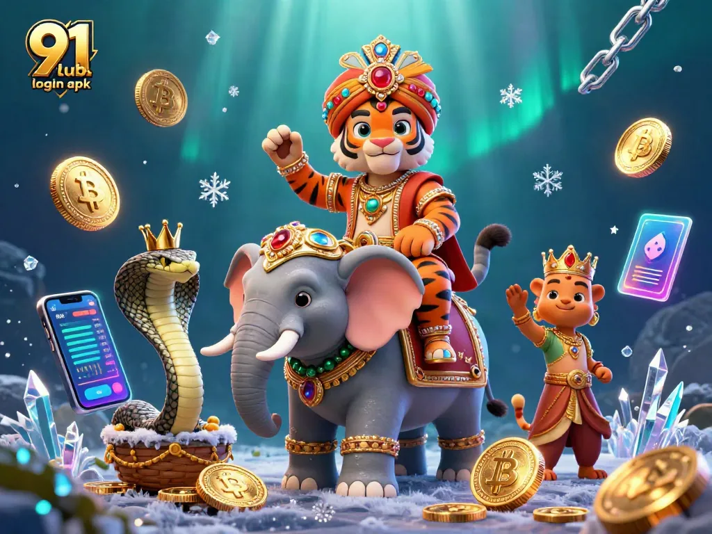 Experience thrilling moments with 91 club login apk featuring a vibrant 3D casino-themed illustration.