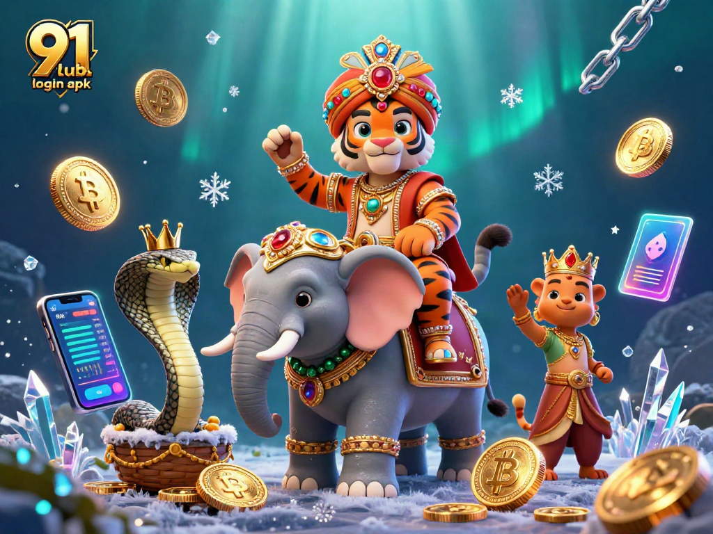 Experience thrilling moments with 91 club login apk featuring a vibrant 3D casino-themed illustration.