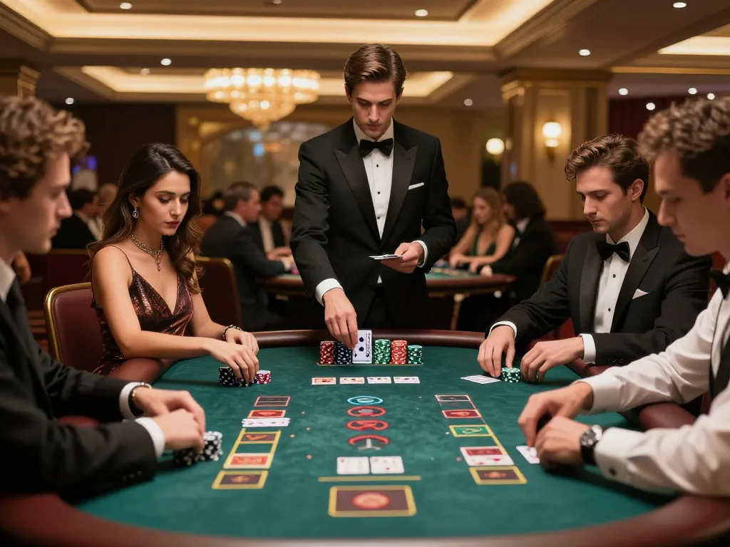 Watch players engaged in blackjack strategy at a casino table while exploring https://www.bearcreekwatershed.org/macroinvertebrates.