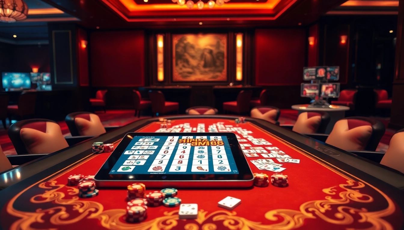 Experience the thrill of hm88 game with vibrant casino elements and engaging digital interfaces.