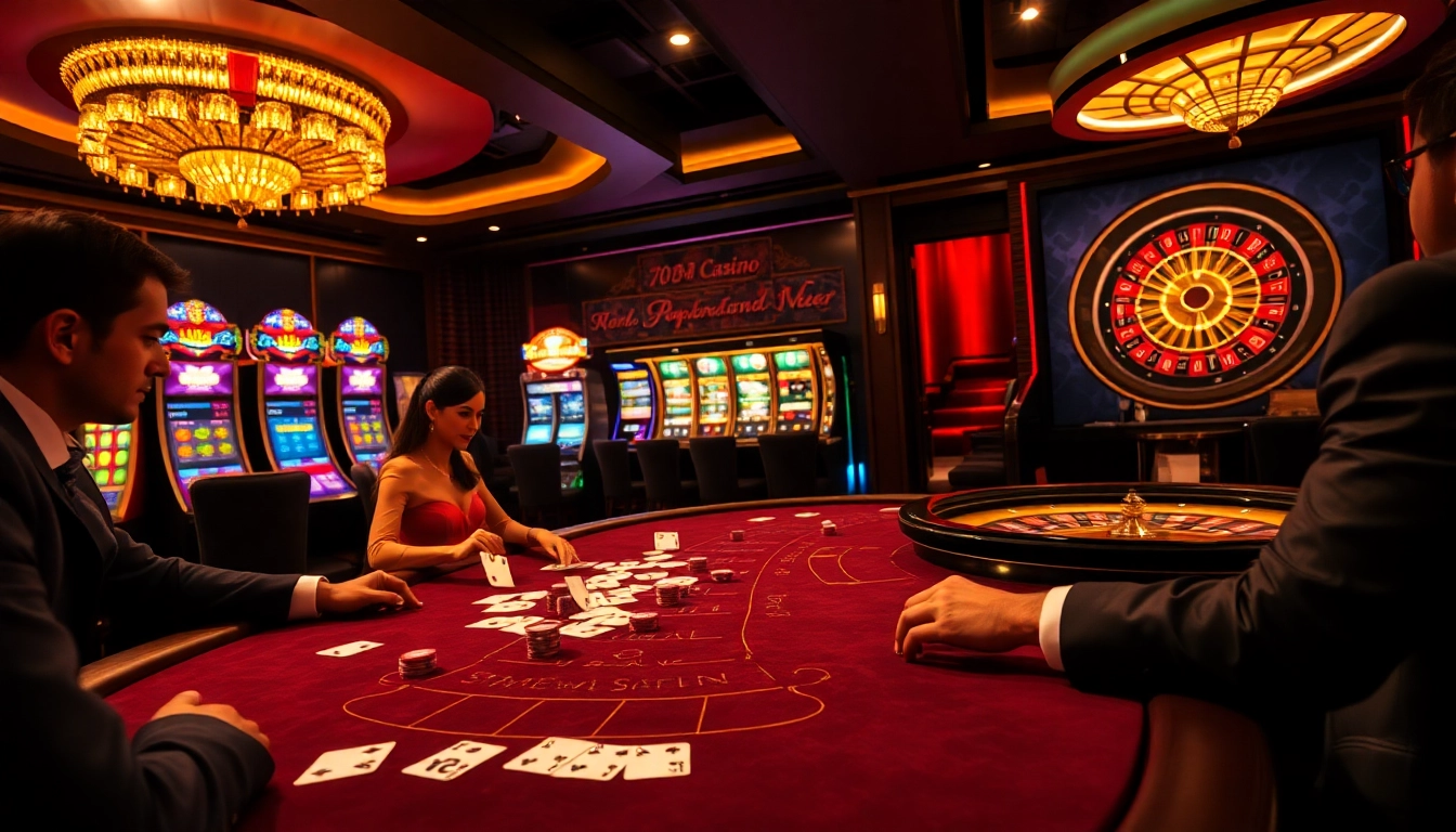 Exciting gameplay at 789win casino with players engaged at the blackjack table.