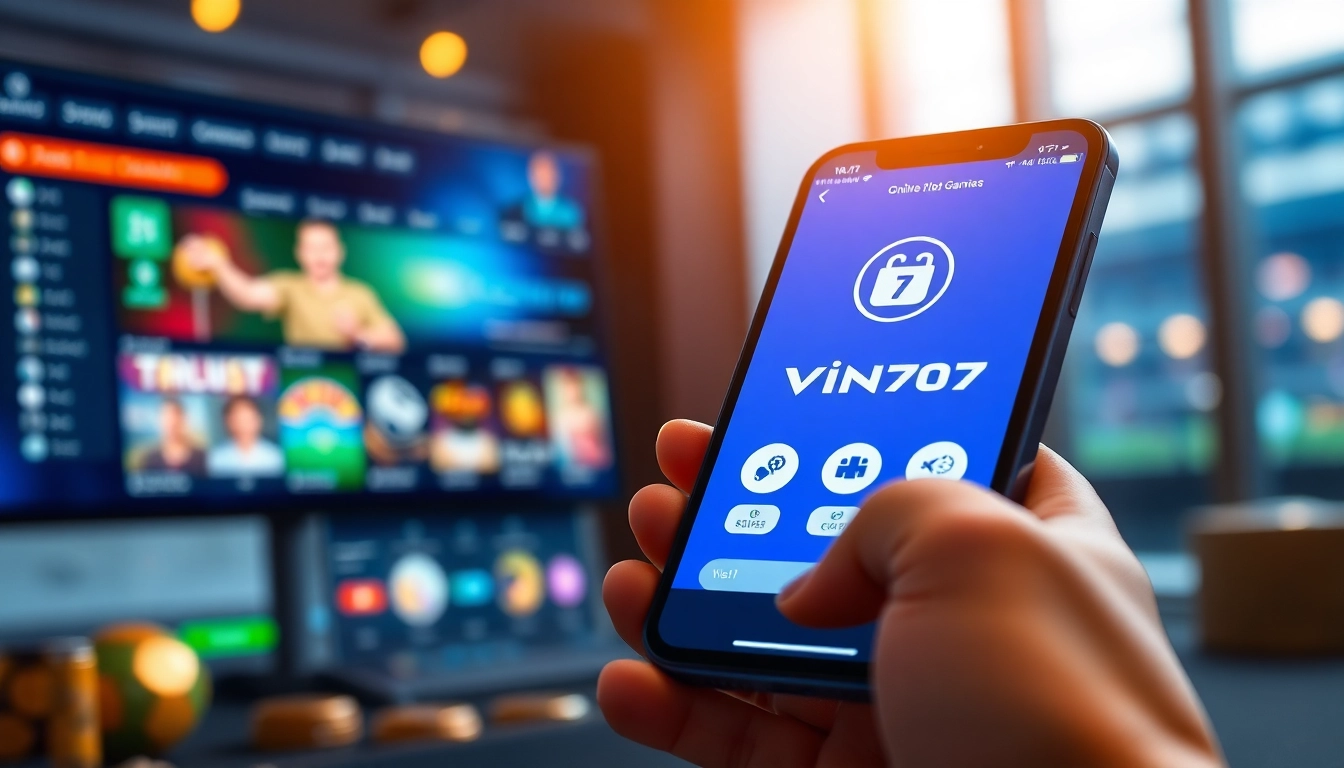 Vin777 gaming interface showcasing secure online betting options