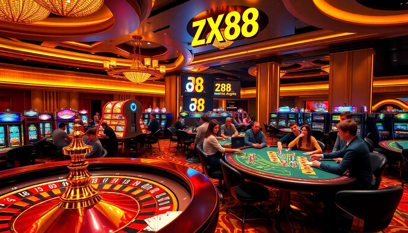 Experience the thrill of winning at ZX88 with vibrant casino games and an inviting atmosphere.