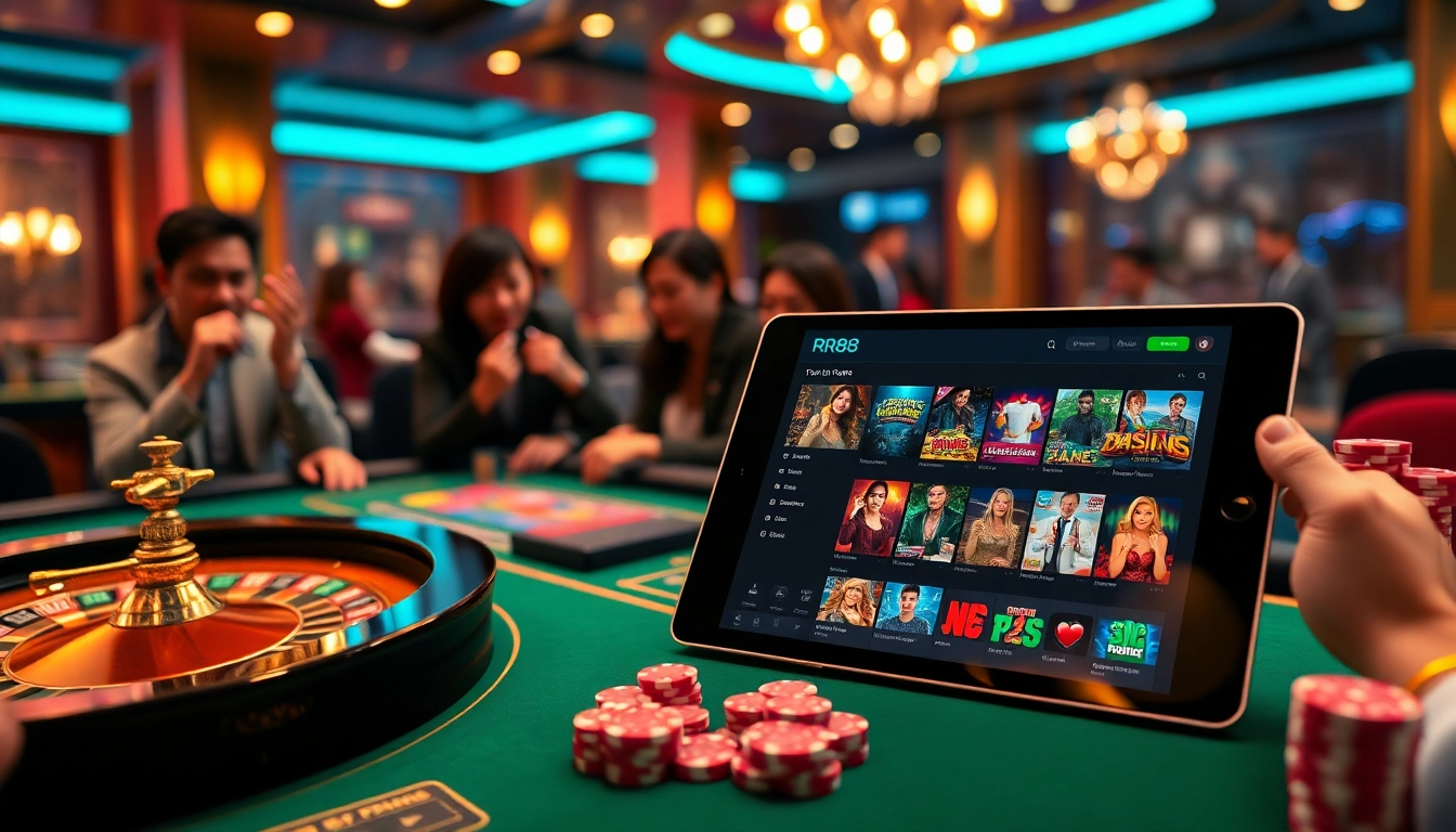 Experience high-stakes action at nhà cái uy tín RR88 with vibrant casino tables and engaging gameplay.