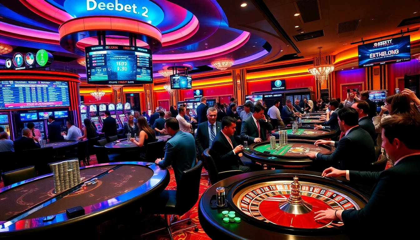 Experience the thrill of gambling at https://debet2.app/, where poker and roulette create a vibrant atmosphere.