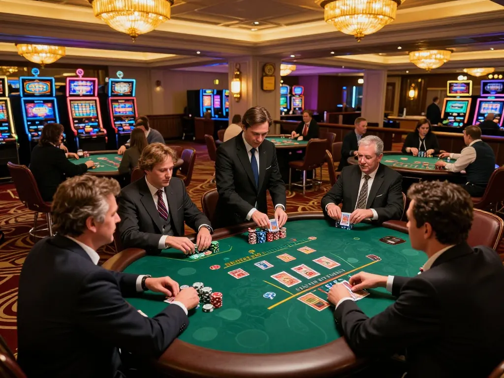 Players enjoying blackjack at rr88 wales casino with engaging atmosphere and vibrant action.