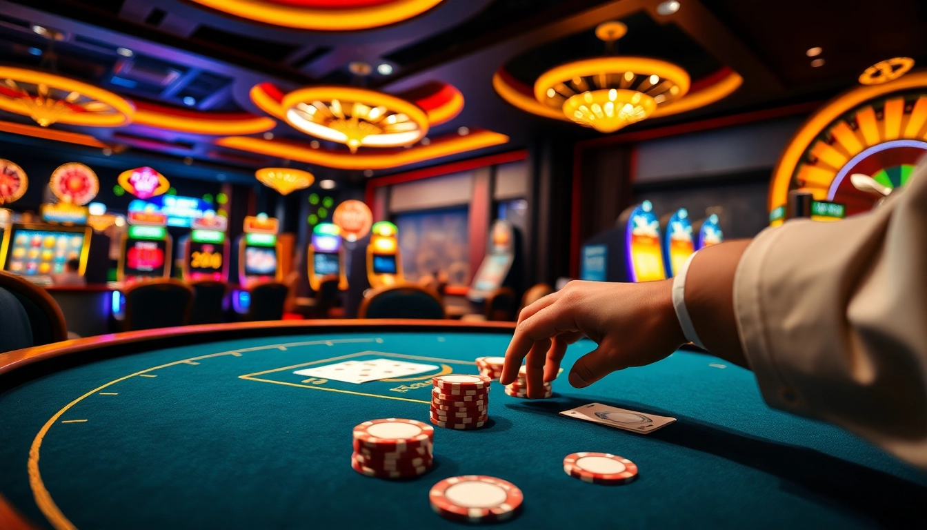 Experience the excitement of table games at https://hm88.blue/ with a high-stakes poker setup.