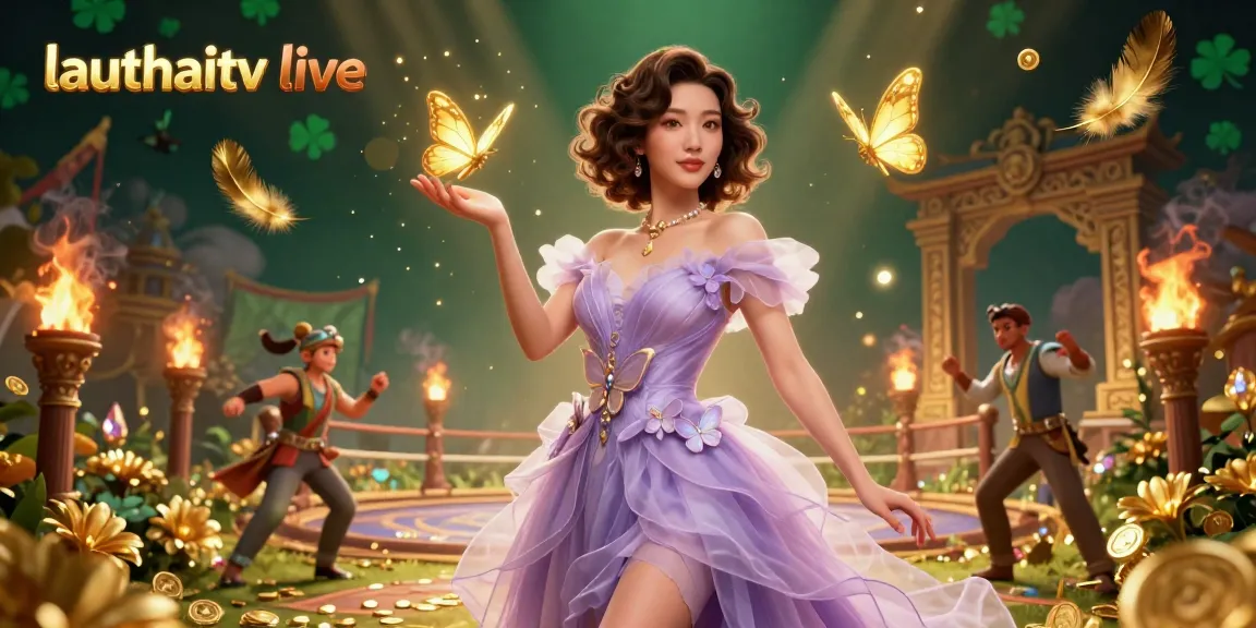Experience lauthaitv live with stunning visuals in this immersive 3D casino scene, filled with magical elements.