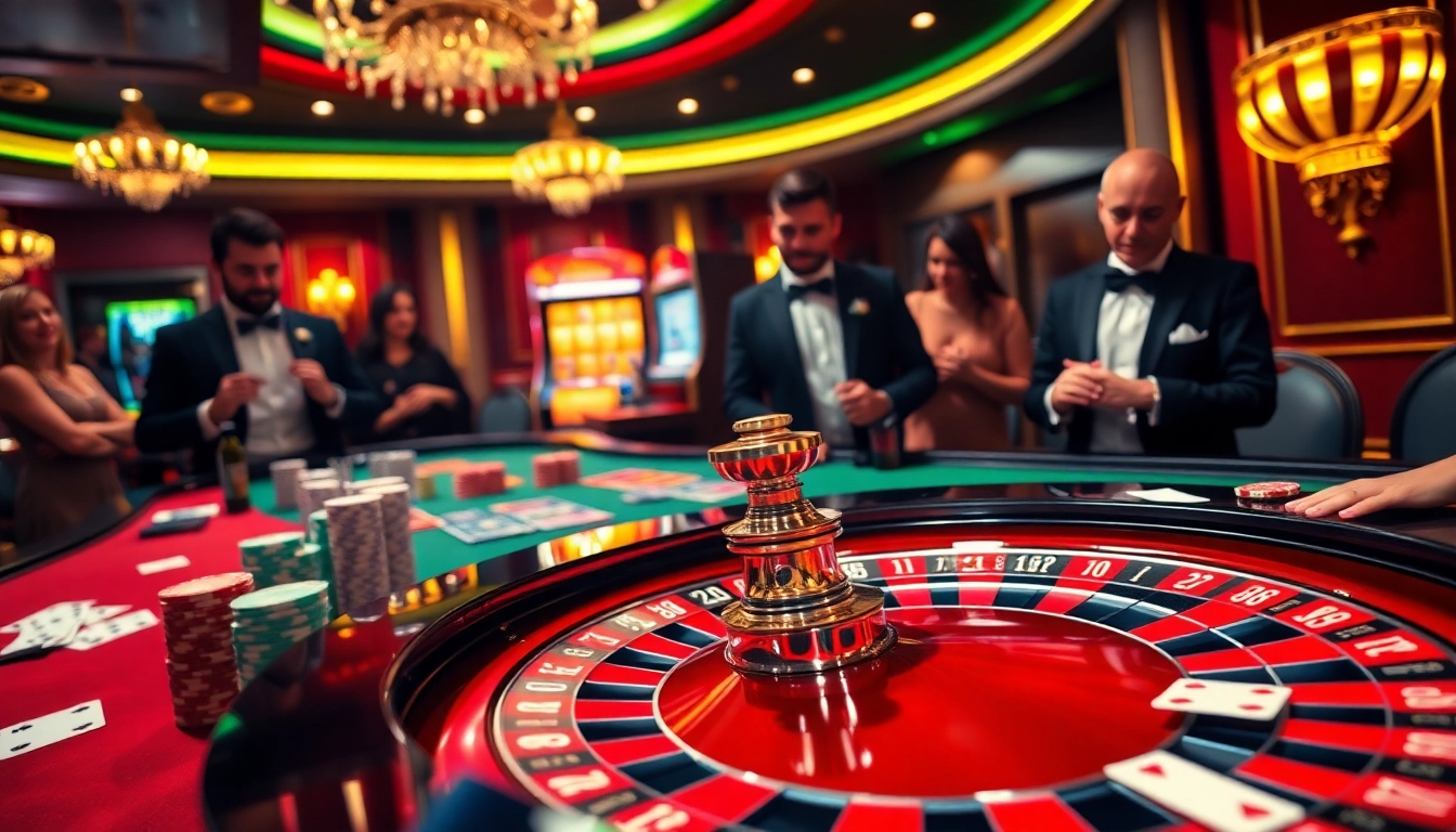 Experience the thrill of betting at 888p com with a vibrant casino scene showcasing roulette and poker.