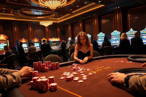 Experience the excitement at nhà cái max88 with vibrant casino tables and thrilling games.