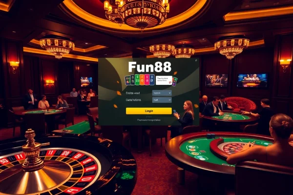 Experience the excitement of Fun88 login with vibrant casino games and professional ambiance.