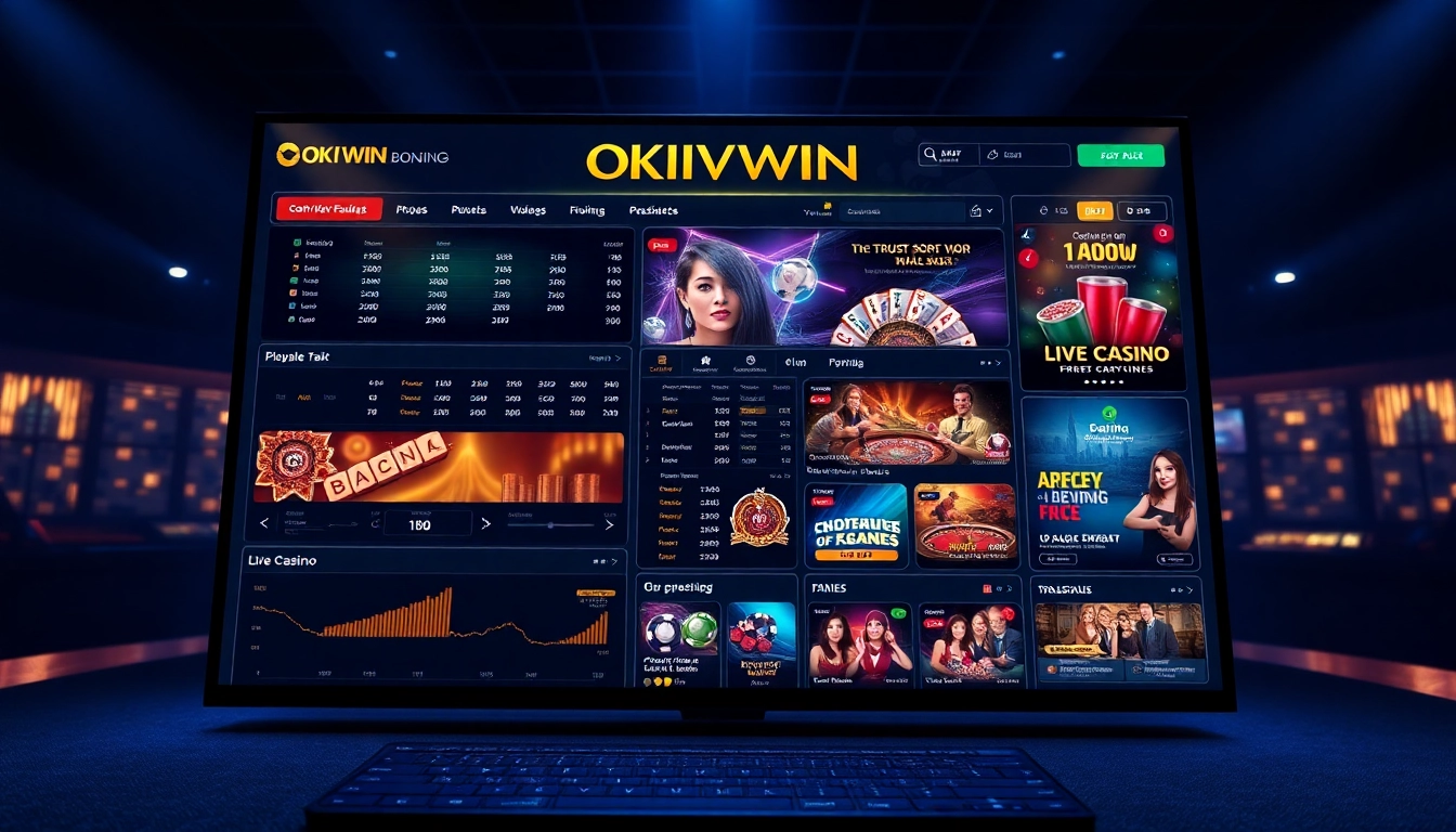 Discover the engaging online gaming experience at okvipwin.live with vibrant casino interface and promotional offers.