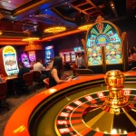 Experience thrilling casino action at nk88.com with vibrant roulette and slot machines.