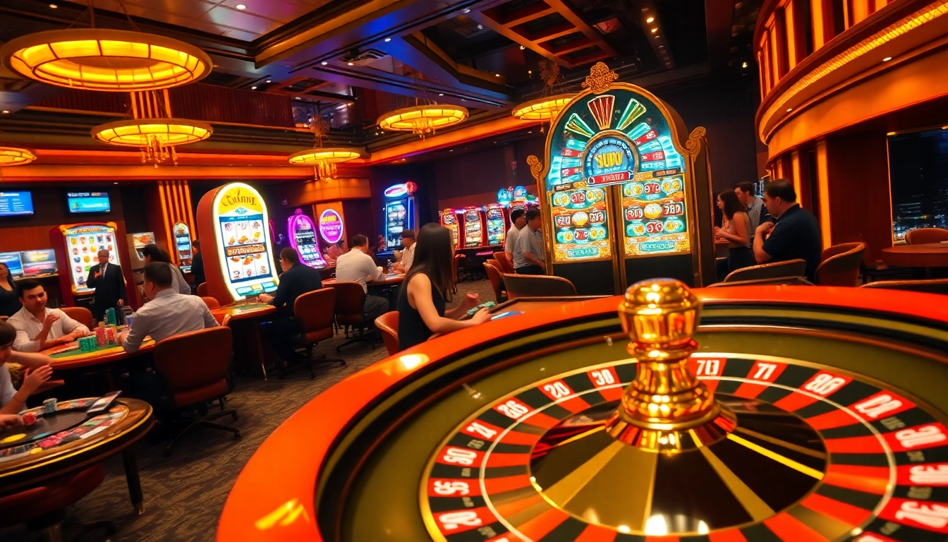 Experience thrilling casino action at nk88.com with vibrant roulette and slot machines.